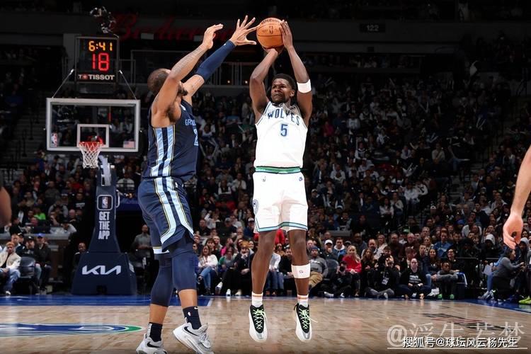 爱德华兹28+5戈贝尔21+18，森林狼大胜篮网